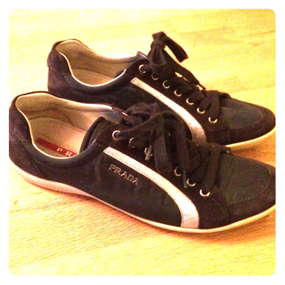 Authentic Prada tennis shoes